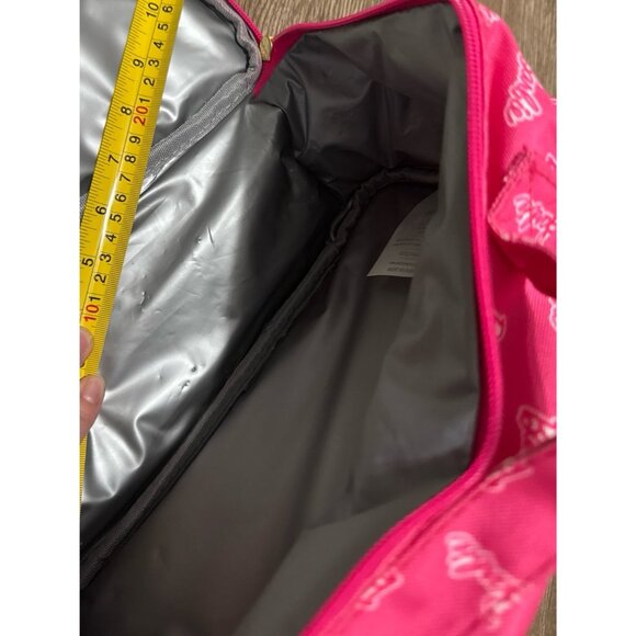 Like new Posh peanut Barbie lunchbox pink cooler lunch box logo print container - Picture 10 of 11
